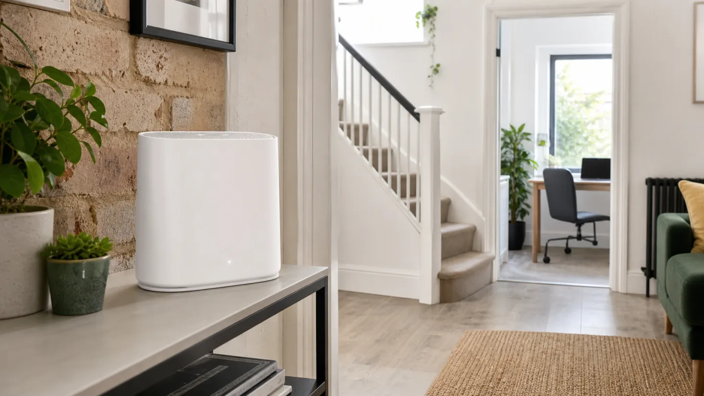 Wi-Fi router in a home