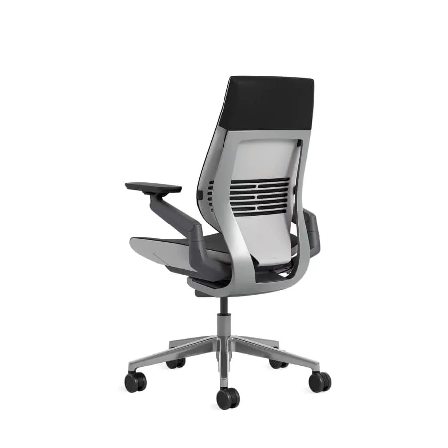 Steelcase Gesture office chair shown from the rear angle