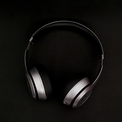 Black headphones