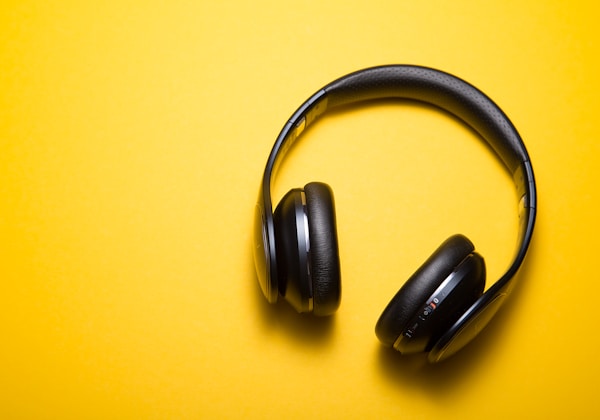 Headphones on a desk