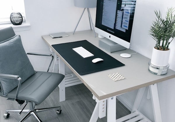 Standing desk setup