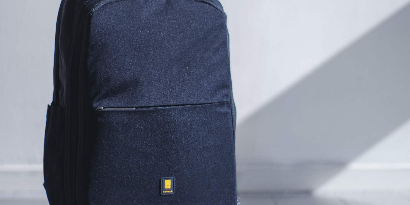 Everyday backpack on a chair