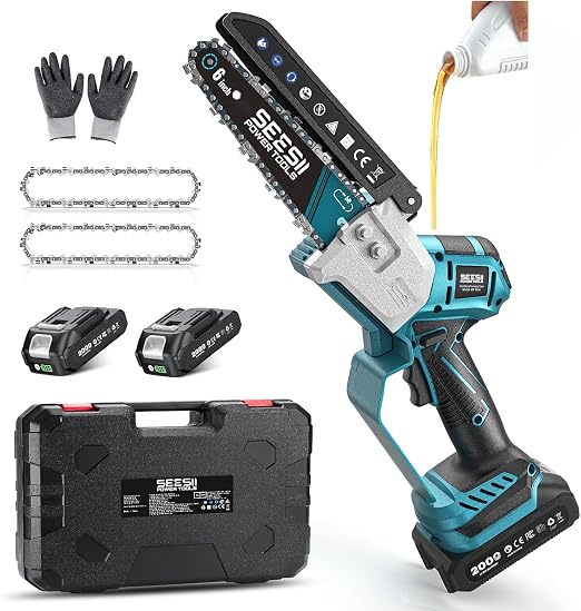 SEESII six-inch cordless mini chainsaw